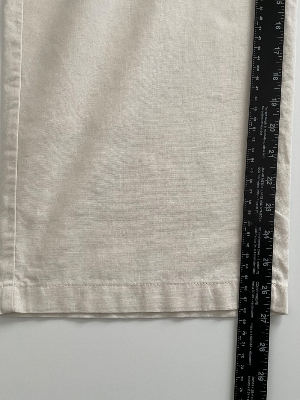 J.Crew Linen Blend Wide Leg Drawstring Pants Sz S Off White Boho Chic Coastal - Picture 9 of 11